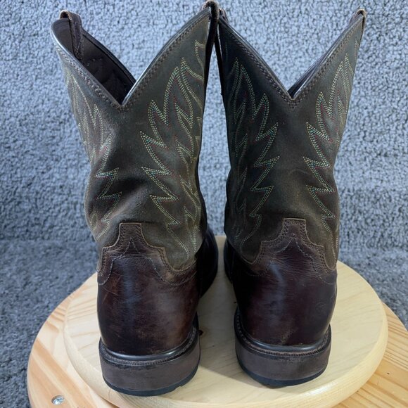 Ariat Groundbreaker Work Boots Mens Size 13 Extra Wide Brown Leather Western - Picture 4 of 9